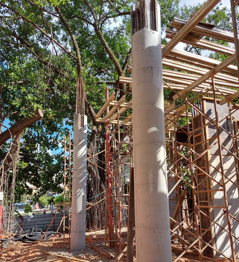 A importância e os cuidados de execução dos pilares de concreto