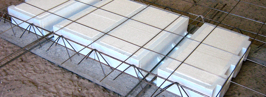 Laje pré-fabricada de isopor