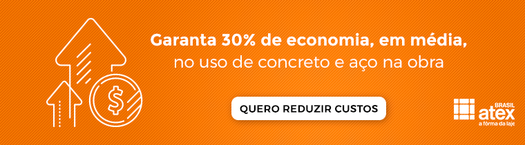 solução para economizar concreto e aço para a obra