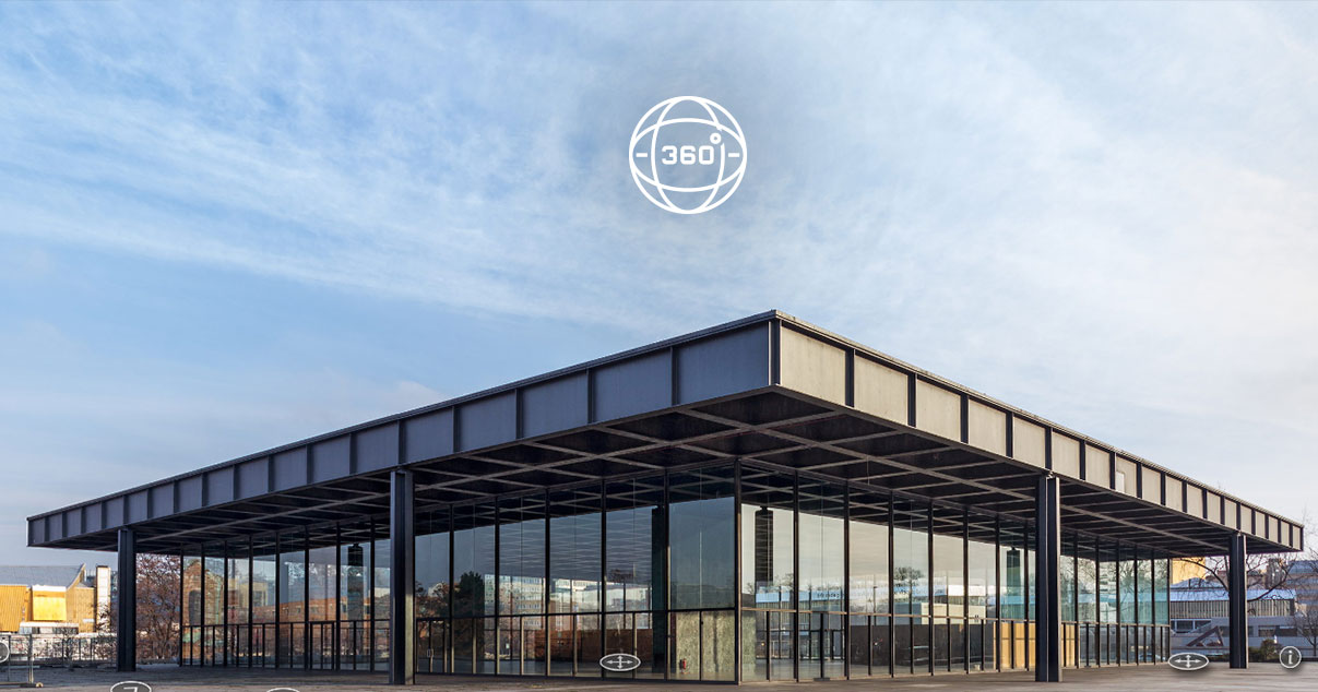 Tour 360 pela Nova Galeria Nacional de Berlim - Neue Nationalgalerie